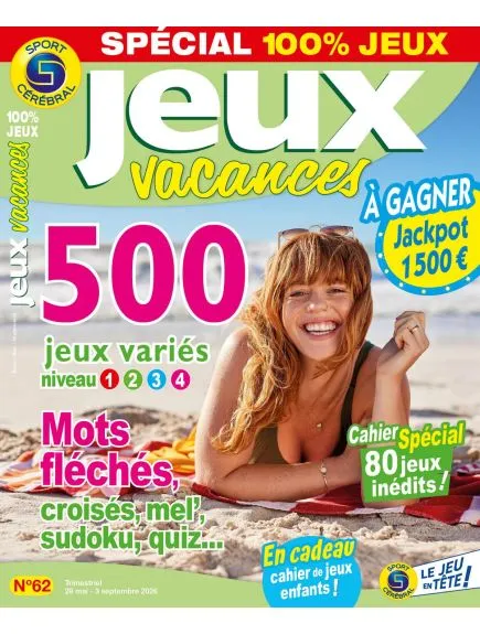JEUX VACANCES SPECIAL 100% JEUX