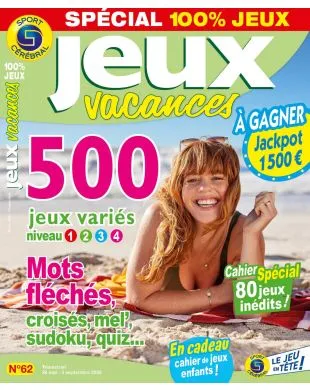 JEUX VACANCES SPECIAL 100% JEUX