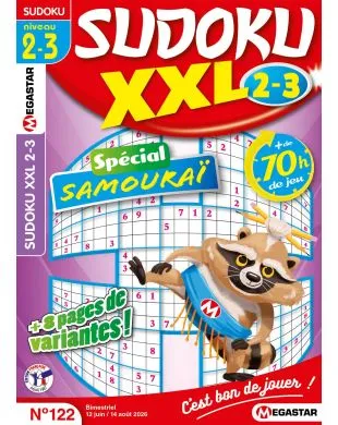 SUDOKU XXL NIVEAU 2-3